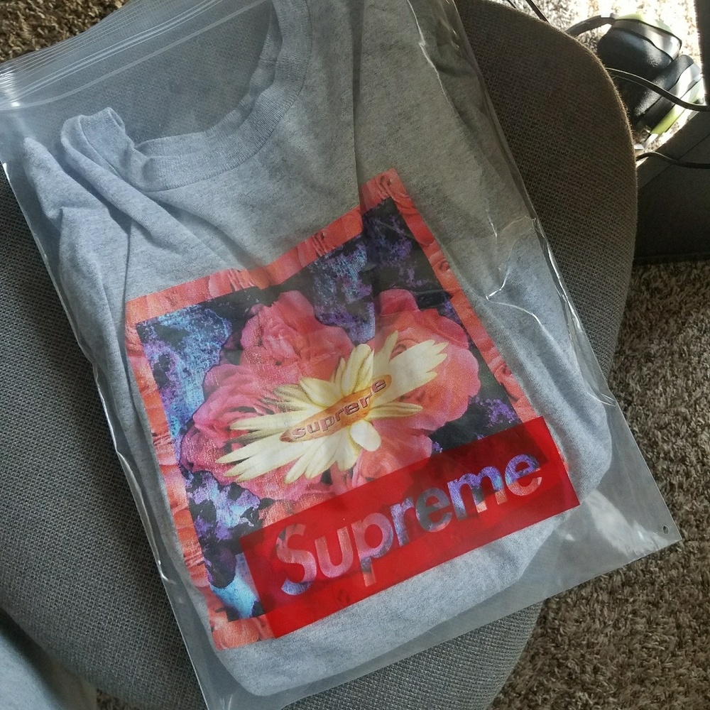 Supreme Gray Bloom LS Tee